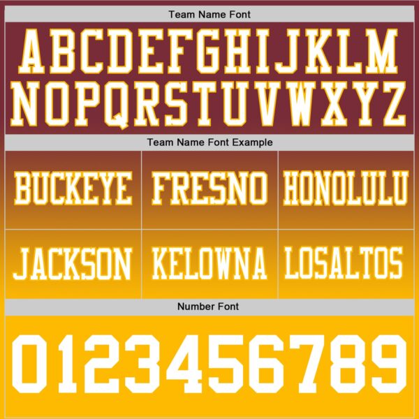 Custom Burgundy White-Gold Authentic Fade Fashion Football Jersey