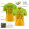FadeFashion1620-1 Custom Neon Green Gold-Black Authentic Fade Fashion Football Jersey