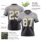 FadeFashion1626-1 Custom Gray White Steel Gray-Old Gold Authentic Fade Fashion Football Jersey