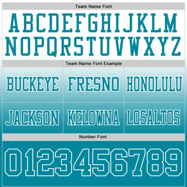 Custom White Teal Authentic Fade Fashion Football Jersey