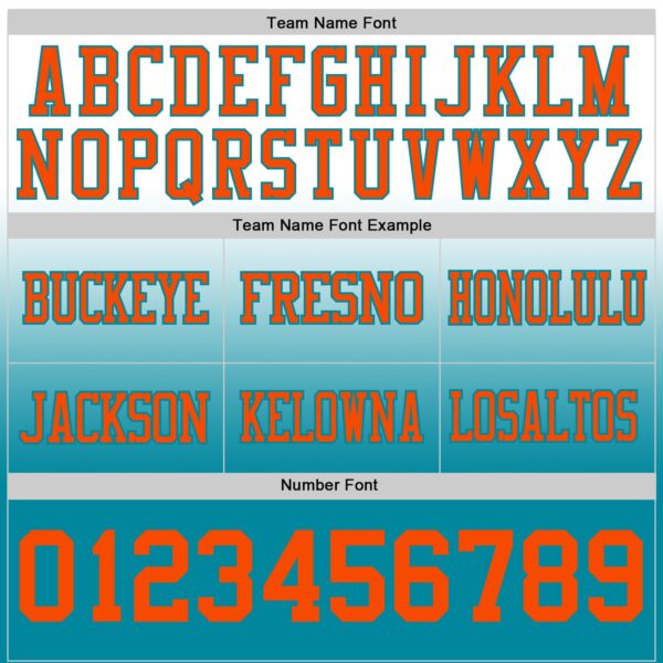 Custom White Orange-Teal Authentic Fade Fashion Football Jersey