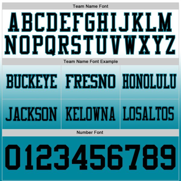 Custom White Black-Teal Authentic Fade Fashion Football Jersey