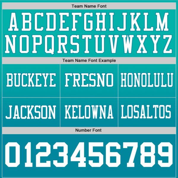 Custom Aqua White-Teal Authentic Fade Fashion Football Jersey