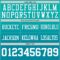 Custom Aqua White-Teal Authentic Fade Fashion Football Jersey