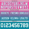 Custom Pink White-Teal Authentic Fade Fashion Football Jersey