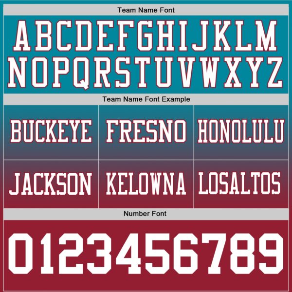 Custom Teal White-Cardinal Authentic Fade Fashion Football Jersey