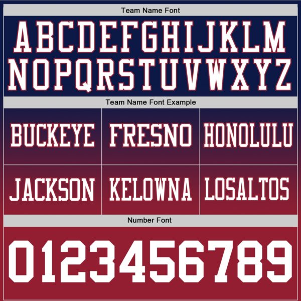 Custom Navy White-Cardinal Authentic Fade Fashion Football Jersey
