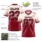 FadeFashion1666-1 Custom Cream Cardinal-Black Authentic Fade Fashion Football Jersey
