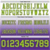 Custom White Neon Green-Purple Authentic Fade Fashion Football Jersey