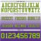 FadeFashion1673-2 Custom White Neon Green-Purple Authentic Fade Fashion Football Jersey
