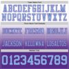 Custom White Light Blue-Purple Authentic Fade Fashion Football Jersey
