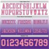 Custom White Medium Pink-Purple Authentic Fade Fashion Football Jersey