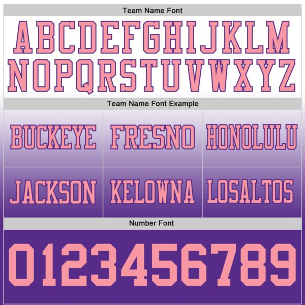 Custom White Medium Pink-Purple Authentic Fade Fashion Football Jersey