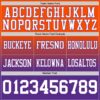 Custom Orange White-Purple Authentic Fade Fashion Football Jersey