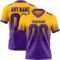 FadeFashion1682 Custom Gold Purple-Black Authentic Fade Fashion Football Jersey