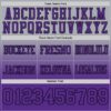 Custom Gray Purple-Black Authentic Fade Fashion Football Jersey
