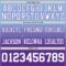 Custom Light Blue White-Purple Authentic Fade Fashion Football Jersey