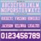 Custom Light Blue White Purple-Pink Authentic Fade Fashion Football Jersey