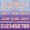 Custom Light Blue White Purple-Orange Authentic Fade Fashion Football Jersey