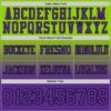 Custom Neon Green Purple-Black Authentic Fade Fashion Football Jersey