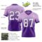 FadeFashion1696-1 Custom Light Purple White-Purple Authentic Fade Fashion Football Jersey