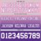 Custom Light Pink White-Purple Authentic Fade Fashion Football Jersey