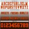 FadeFashion1699-2 Custom White Orange-Brown Authentic Fade Fashion Football Jersey
