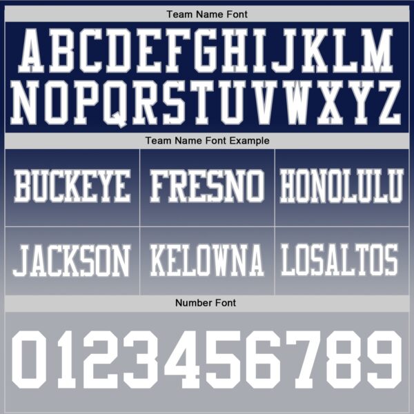 Custom Navy White-Gray Authentic Fade Fashion Football Jersey