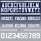 Custom Navy White-Gray Authentic Fade Fashion Football Jersey