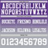 Custom Purple White-Gray Authentic Fade Fashion Football Jersey