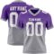 FadeFashion1712 Custom Purple White-Gray Authentic Fade Fashion Football Jersey