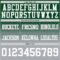 Custom Green White-Gray Authentic Fade Fashion Football Jersey