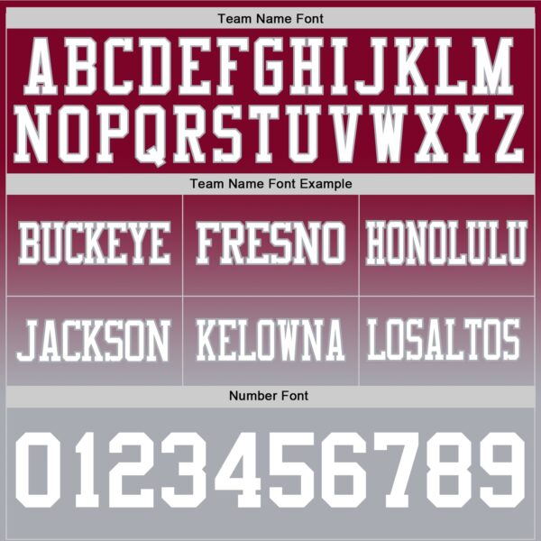 Custom Maroon White-Gray Authentic Fade Fashion Football Jersey