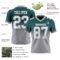 FadeFashion1718-1 Custom Midnight Green White-Gray Authentic Fade Fashion Football Jersey