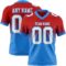 FadeFashion1719 Custom Red White-Powder Blue Authentic Fade Fashion Football Jersey