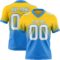 FadeFashion1720 Custom Yellow White-Powder Blue Authentic Fade Fashion Football Jersey