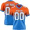 FadeFashion1721 Custom Orange White-Powder Blue Authentic Fade Fashion Football Jersey