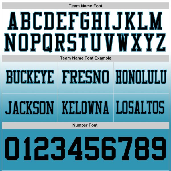 Custom White Black-Panther Blue Authentic Fade Fashion Football Jersey