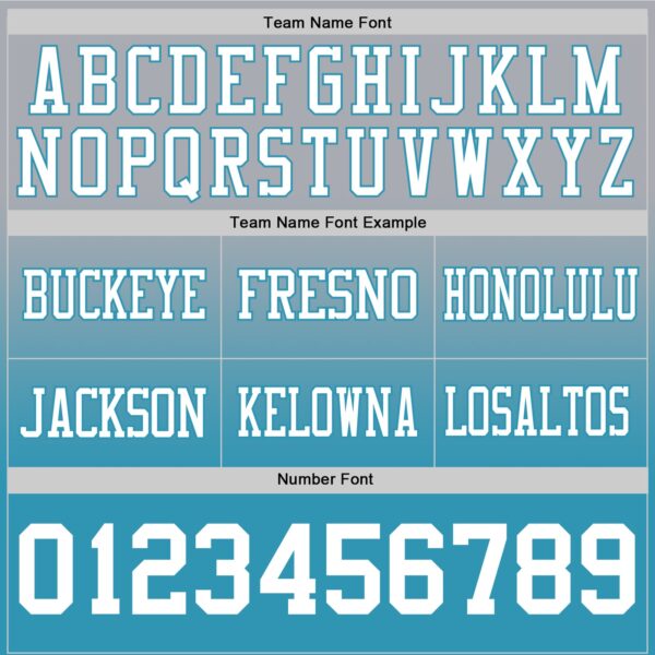 Custom Gray White-Panther Blue Authentic Fade Fashion Football Jersey