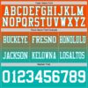 Custom Orange White-Aqua Authentic Fade Fashion Football Jersey