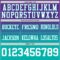 FadeFashion1741-2 Custom Purple White-Aqua Authentic Fade Fashion Football Jersey