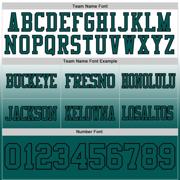 Custom White Midnight Green-Black Authentic Fade Fashion Football Jersey