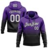 Custom Stitched Purple White-Black Fade Fashion Sports Pullover Sweatshirt Hoodie