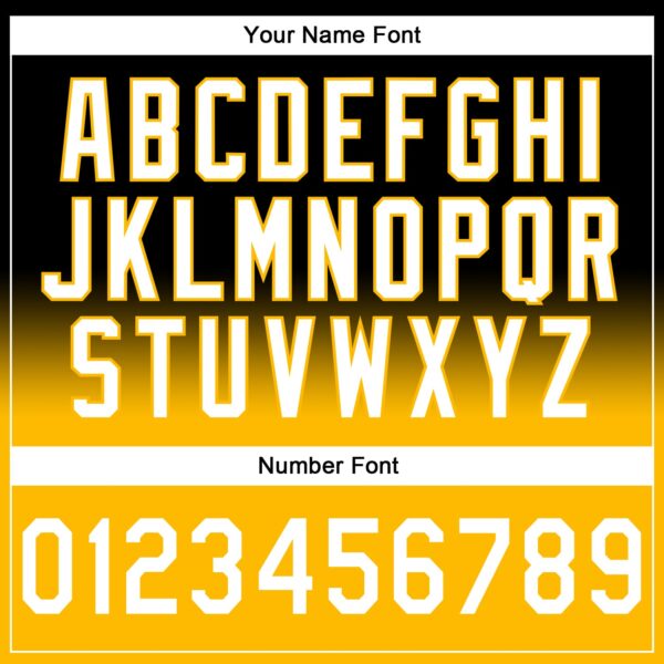 Custom Stitched Black White-Gold Fade Fashion Sports Pullover Sweatshirt Hoodie