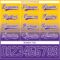 Custom Yellow Purple-White Fade Fashion Hockey Lace Neck Jersey