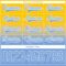Custom Yellow Light Blue-White Fade Fashion Hockey Lace Neck Jersey