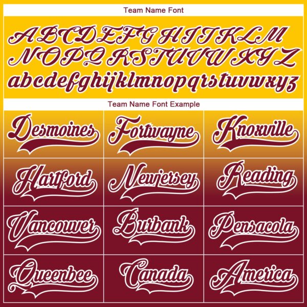 Custom Yellow Crimson-White Fade Fashion Hockey Lace Neck Jersey