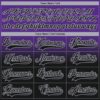 Custom Purple Black-Gray Fade Fashion Hockey Lace Neck Jersey