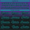 Custom Purple Black-Teal Fade Fashion Hockey Lace Neck Jersey