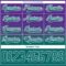 Custom Purple Teal-White Fade Fashion Hockey Lace Neck Jersey
